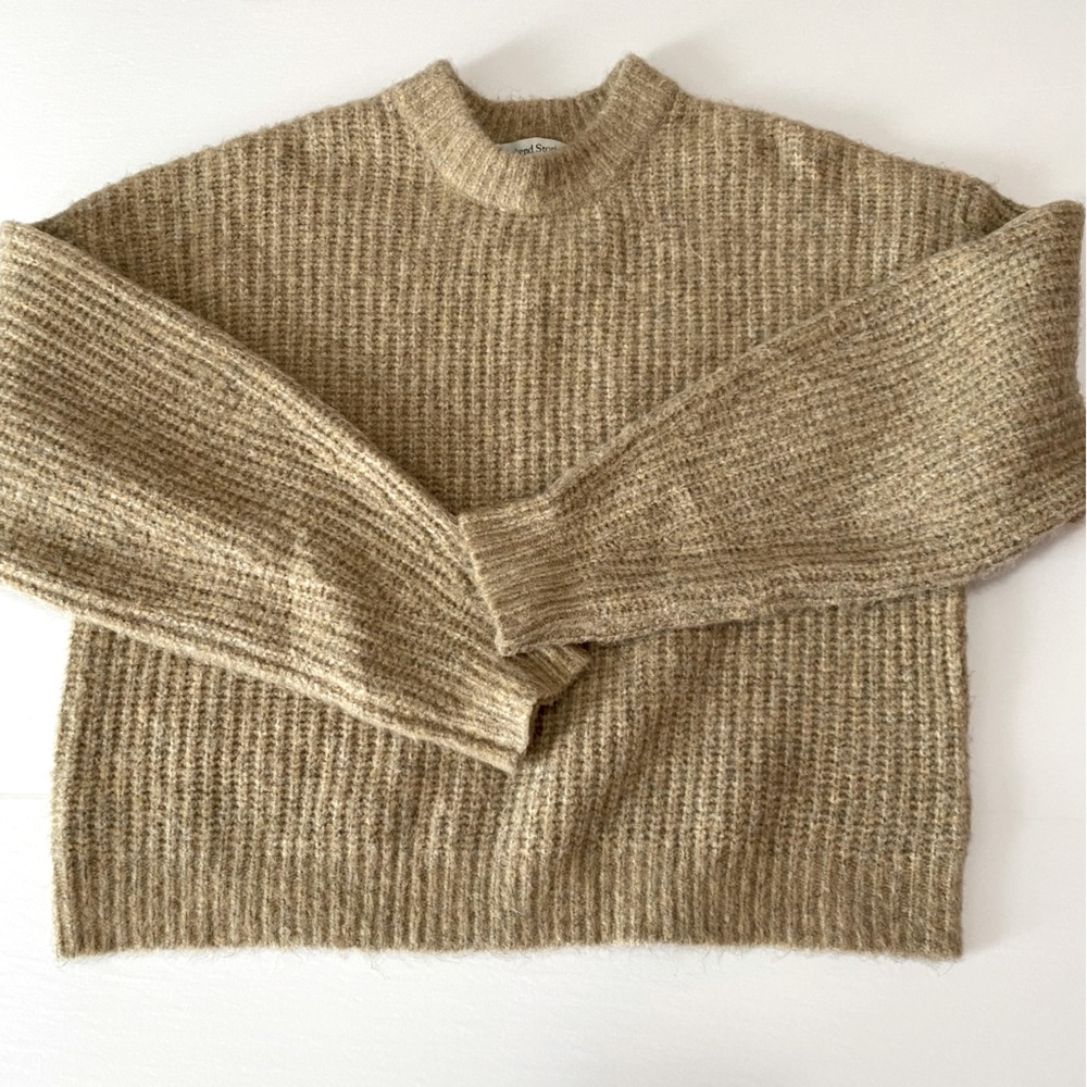 Weekend Stories chunky knit wool blend sweater